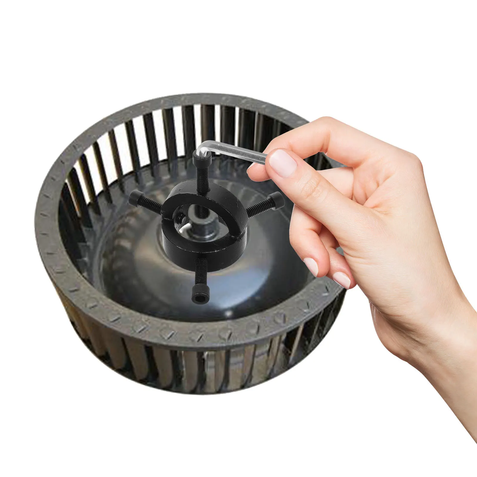 

Oil Extractor Puller Tool Blower Wheel Removal Metal Hand Tool For Hvac Range Hood Fan Motor Maintenance Hub Impeller