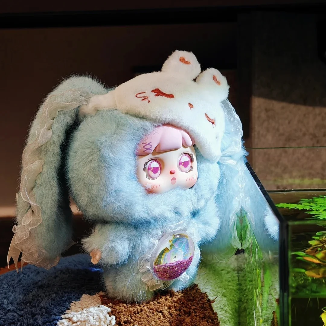 Bebê três mocicici açúcar coração coelho mágico segredo reino série caixa mistério bonito figuras de ação saco surpresa pingente caixa cega