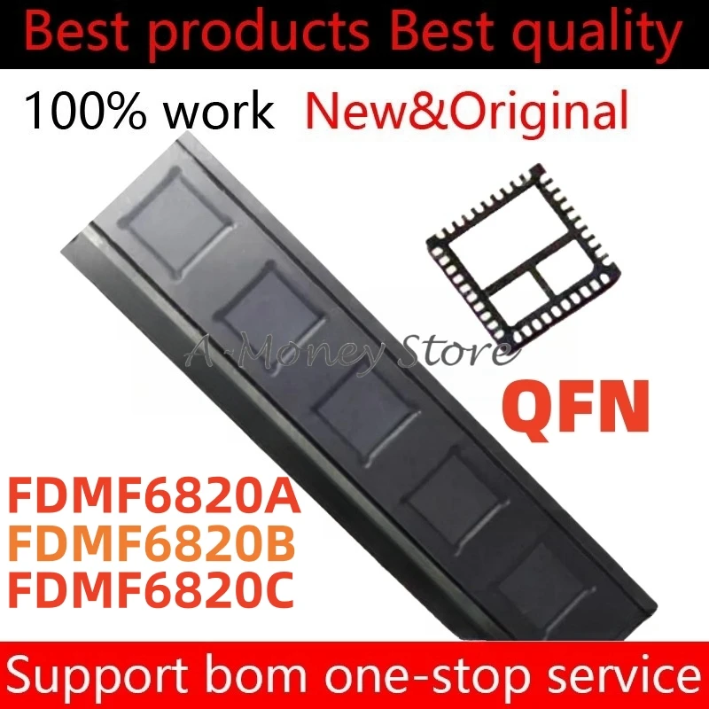 

(5pcs)FDMF6820B FDMF6820A FDMF6820C FDMF 6820A FDMF 6820B FDMF 6820C QFN-40