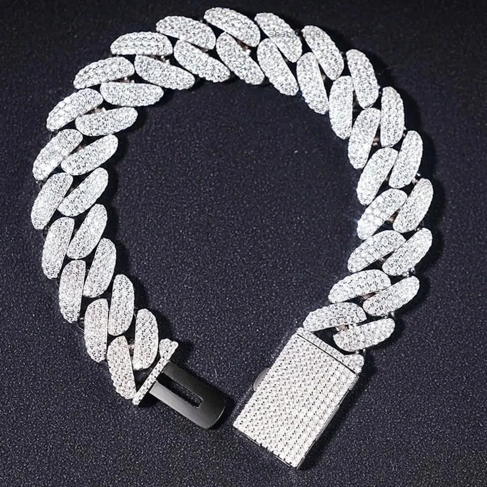 

Top Selling Hip Hop 925 Sterling Silver 18k Yellow Gold Mens Diamond Cuban Chains Moissanite