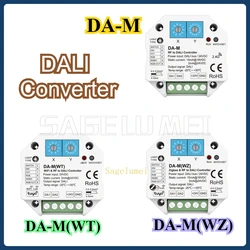 DA-M/DA-M(WZ/WT) WiFi / Zigbee & RF To DALI  Dimmer Controller Smart Life Tuya APP For Single Color CCT RGB RGBW RGB+CCT Light
