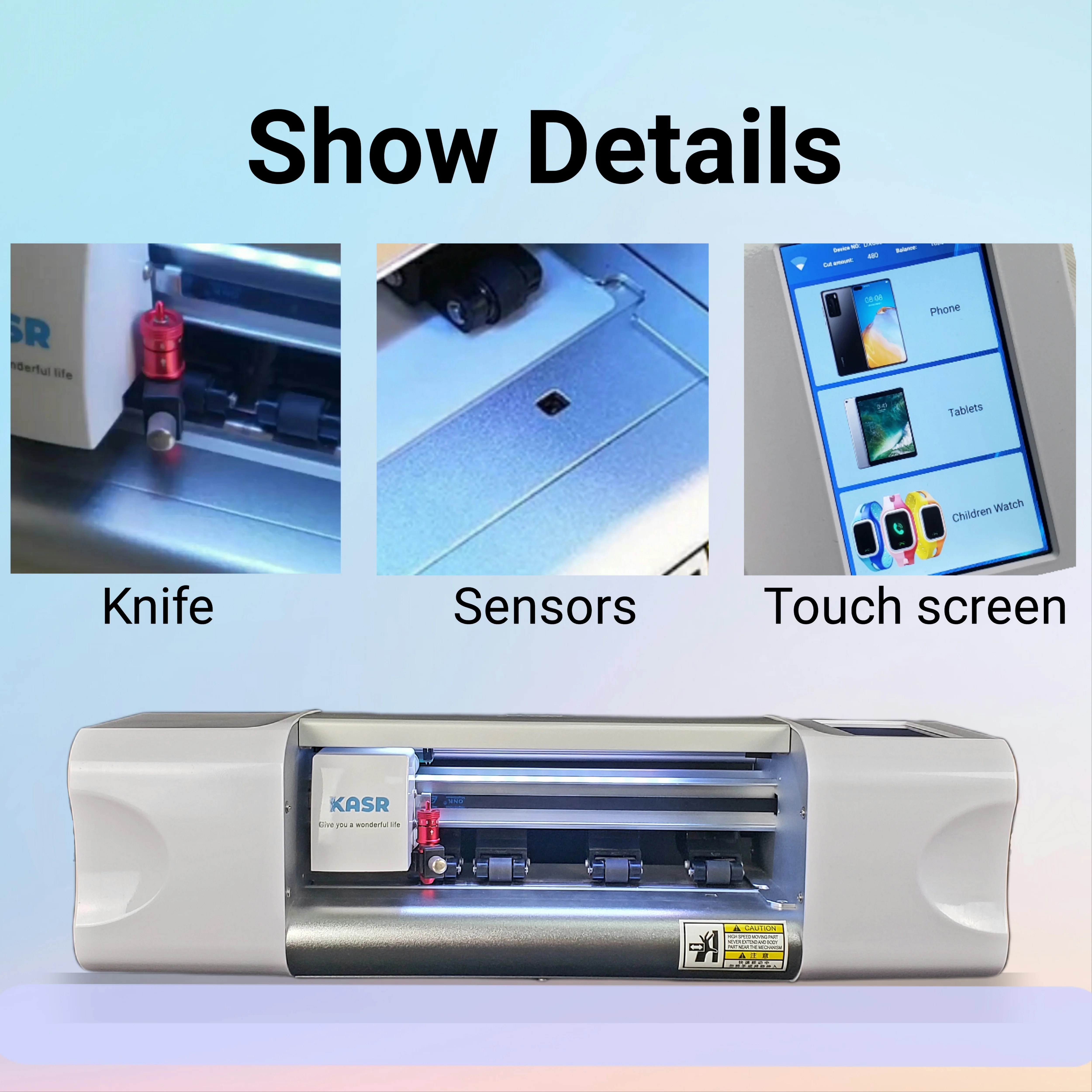 Screen Protector 120*180mm Sheet Size Sticker Printing Machine Cutting Automatic Maquina Hidrogel Para Celular