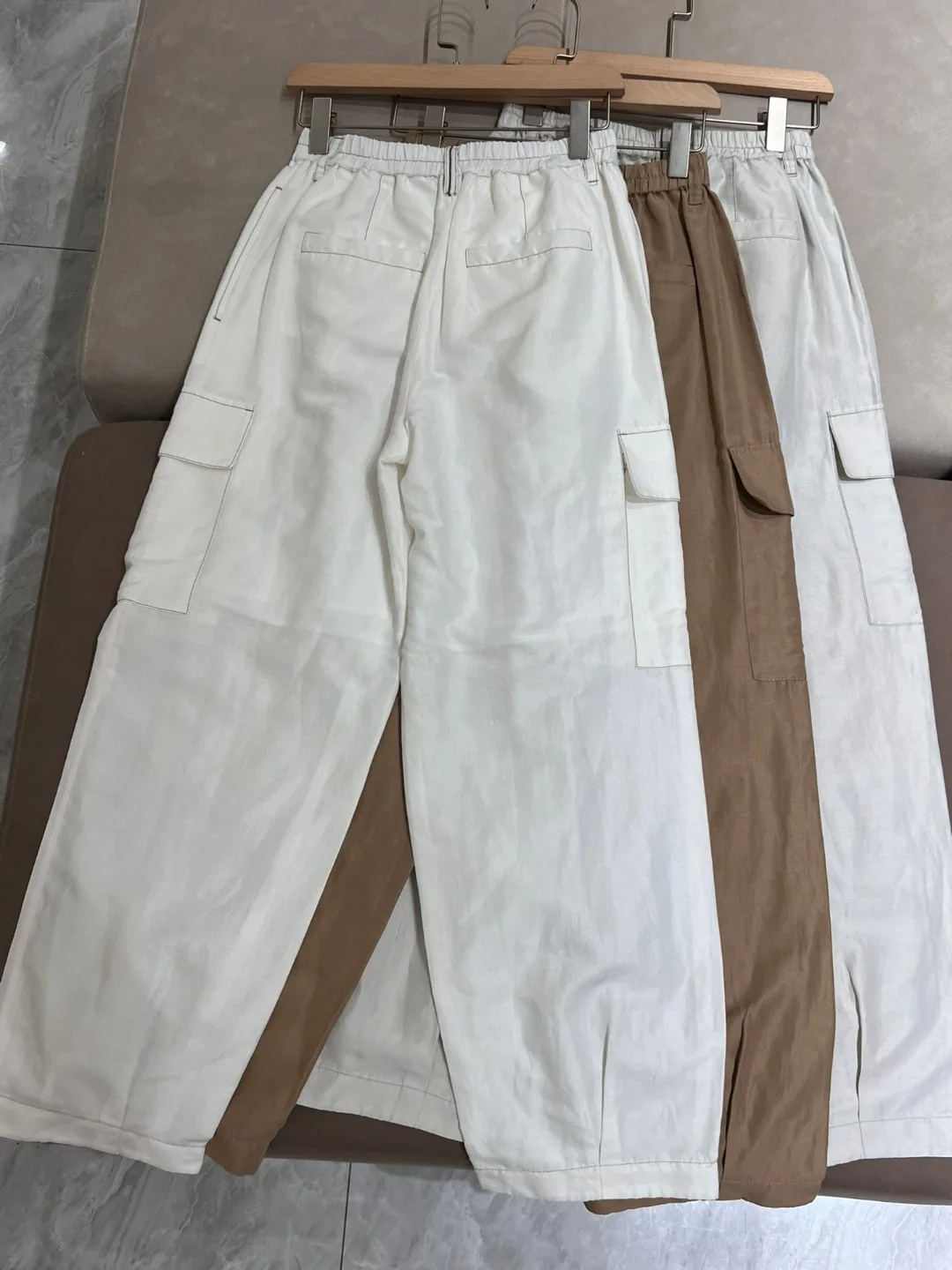 Summer casual cargo style pants with side pockets