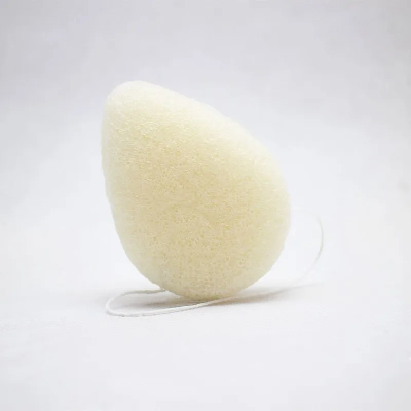 Fashion New Natural Konjac Sponge Cosmetic Puff Face Wash Flutter Cleaning Sponge Water Drop Shaped Puff Facial Cleanser Tools