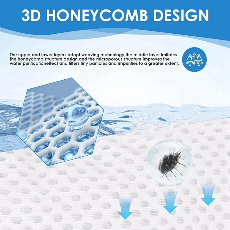 A04R 12 Pack 4 Inch Filter Sock, 150 Micron, Ring Honeycomb Filter Socks, Filter Socks for Saltwater Aquarium