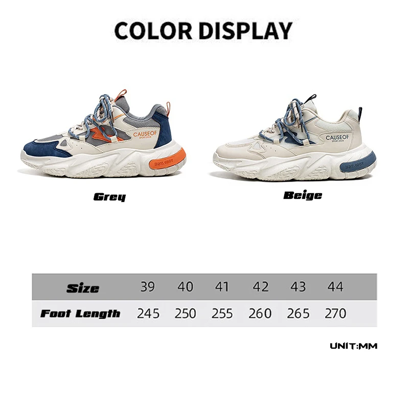 2024 New Fashion Men Casual Sports Shoes Trendy Shoes Men's Sneakers Male Breathable Platform Tennis Shoes Running Outdoor Shoes