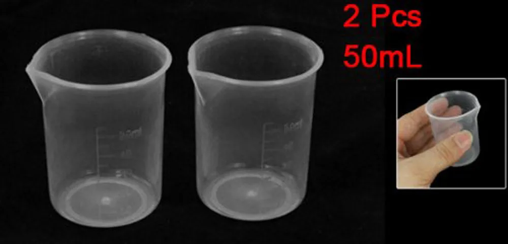 Mixing Cups Plastic Liquid Container Epoxy Resin Scale Beaker Chemical Laboratory Cups Measuring Cup Kitchen Baking Tools