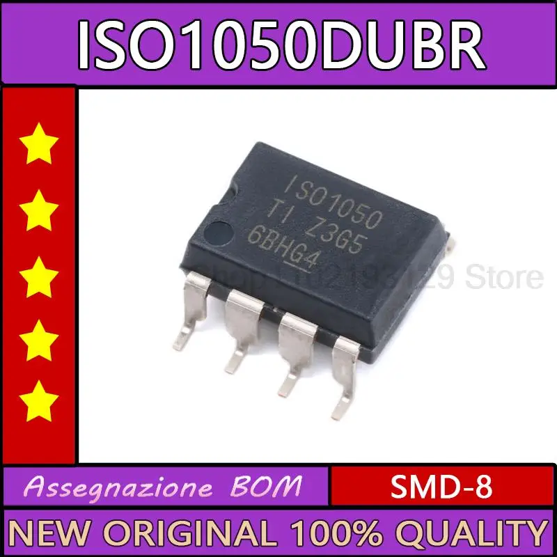 NEWOriginal genuine patch iso1050dubr smd-8 can bus transceiver isolation 5V