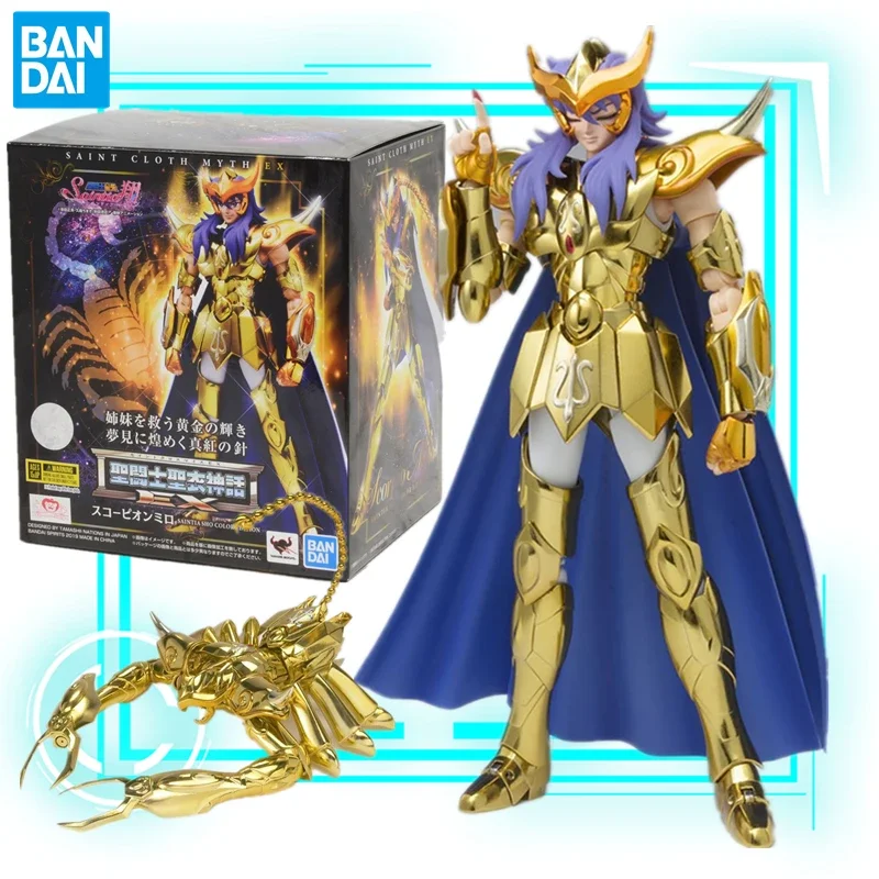 

BANDAI SPIRITS Saint Cloth Myth EX Action Figure Saint Seiya - Saintia Sho Scorpio Milo Doll Model Toy Christmas Gift