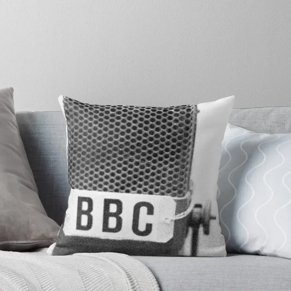 

Old BBC Microphone Throw Pillow pillow pillowcase Decorative Cushion Cover Decorative Cushions Christmas Pillow Covers