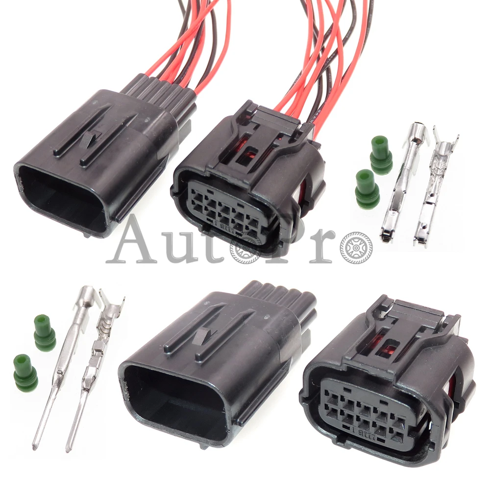 1 Set 10 Hole 90980-12380 6189-1134 6188-0696 AC Assembly Car Reversing Radar Electrical Socket Auto Plastic Housing Adapter