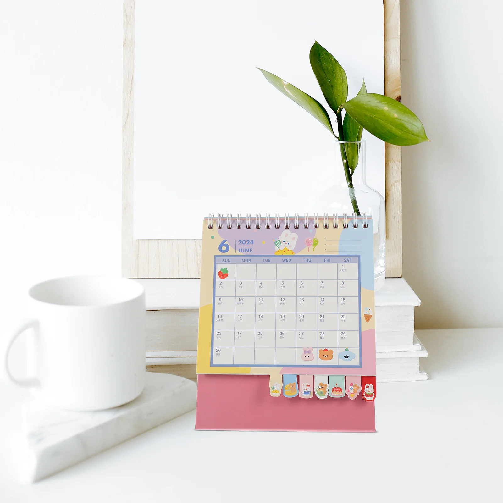 

Desk Calendar Standing Flip Desktop Calendar Portable Calendar For Home Office Desk Book Student Desktop Plan Calendar Book