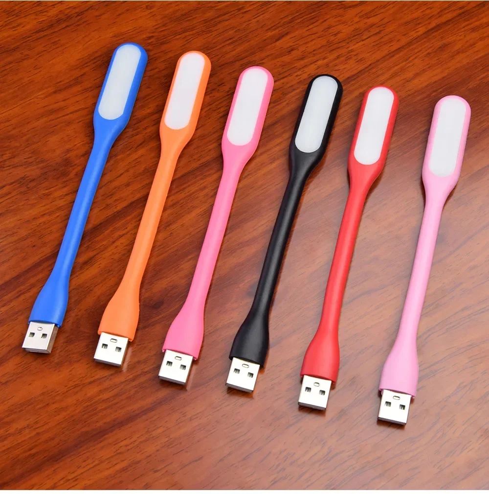 Mini Usb Led Leeslamp 5V 1.2W Draagbare Nachtlampje Flexibele Powerbank Notebook Beschermen Gezichtsvermogen Bureaulamp