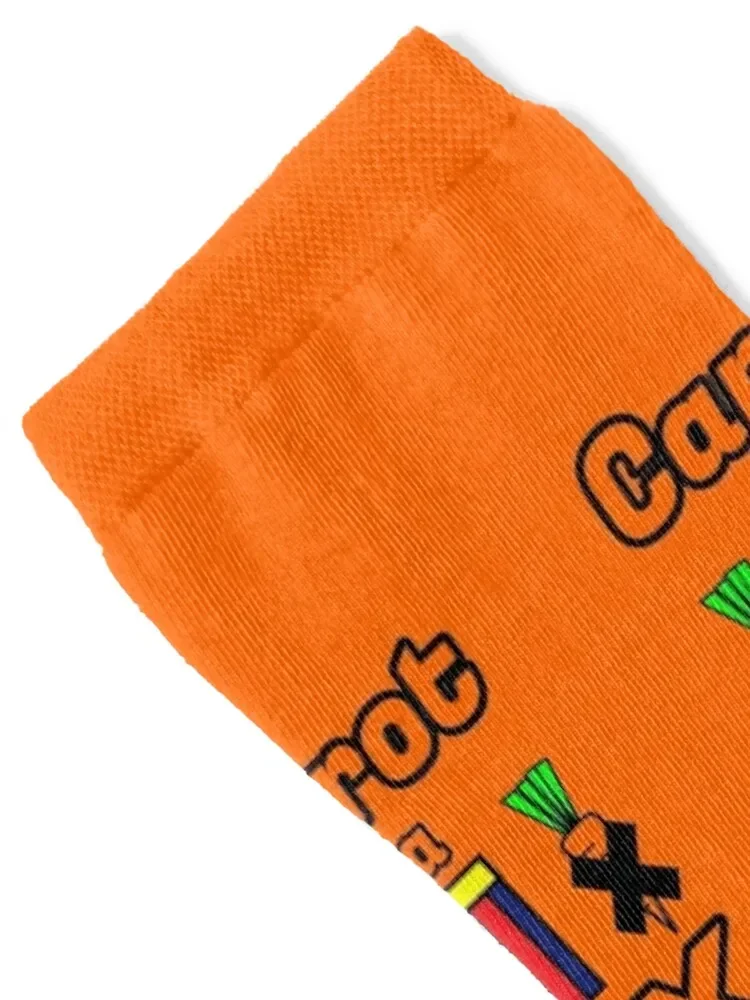 Carrot in a Box , The best party Game Ever from 8 out of 10 Cats . Socks men cotton high quality retro Socks Women Men's