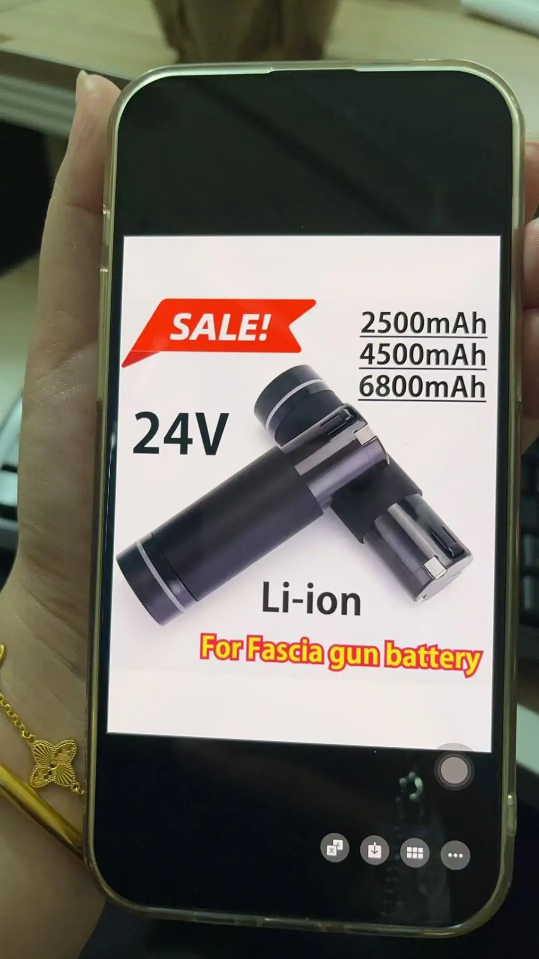 

NEW 2025 24V 2500/4500/6800mAh Rechargeable Li-ion Battery For Replacement Massage Gun Fascia