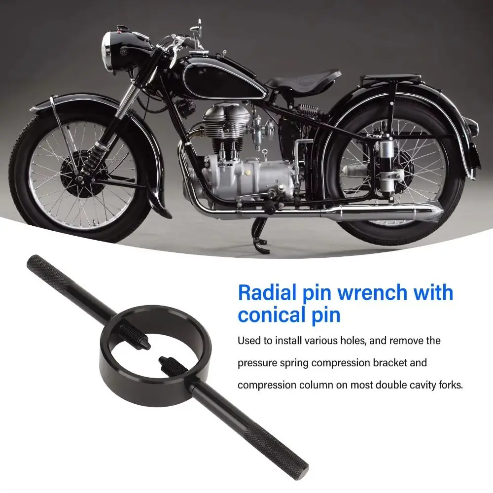 Durable Durable Motorcycle Fork Service Tool Kit Heavy Duty Universal Fit Fork Spring Compressor Set Ergonomics Efficient