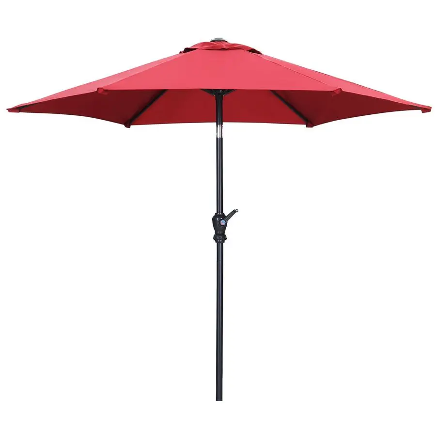 

Patio Umbrella, Outdoor Table Umbrella, Market Umbrella with Push Button Tilt and Crank for Garden, Lawn, Deck, Backyard amp Poo