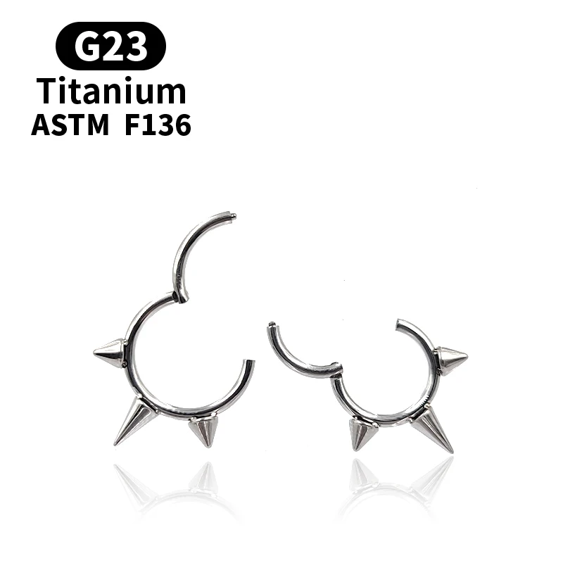 G23 Titanium Hoop Earrings Tiny Rings Cartilage Small Helix Piercing Conch Earlobe Tragus Circle Men Nose Ring Hoops