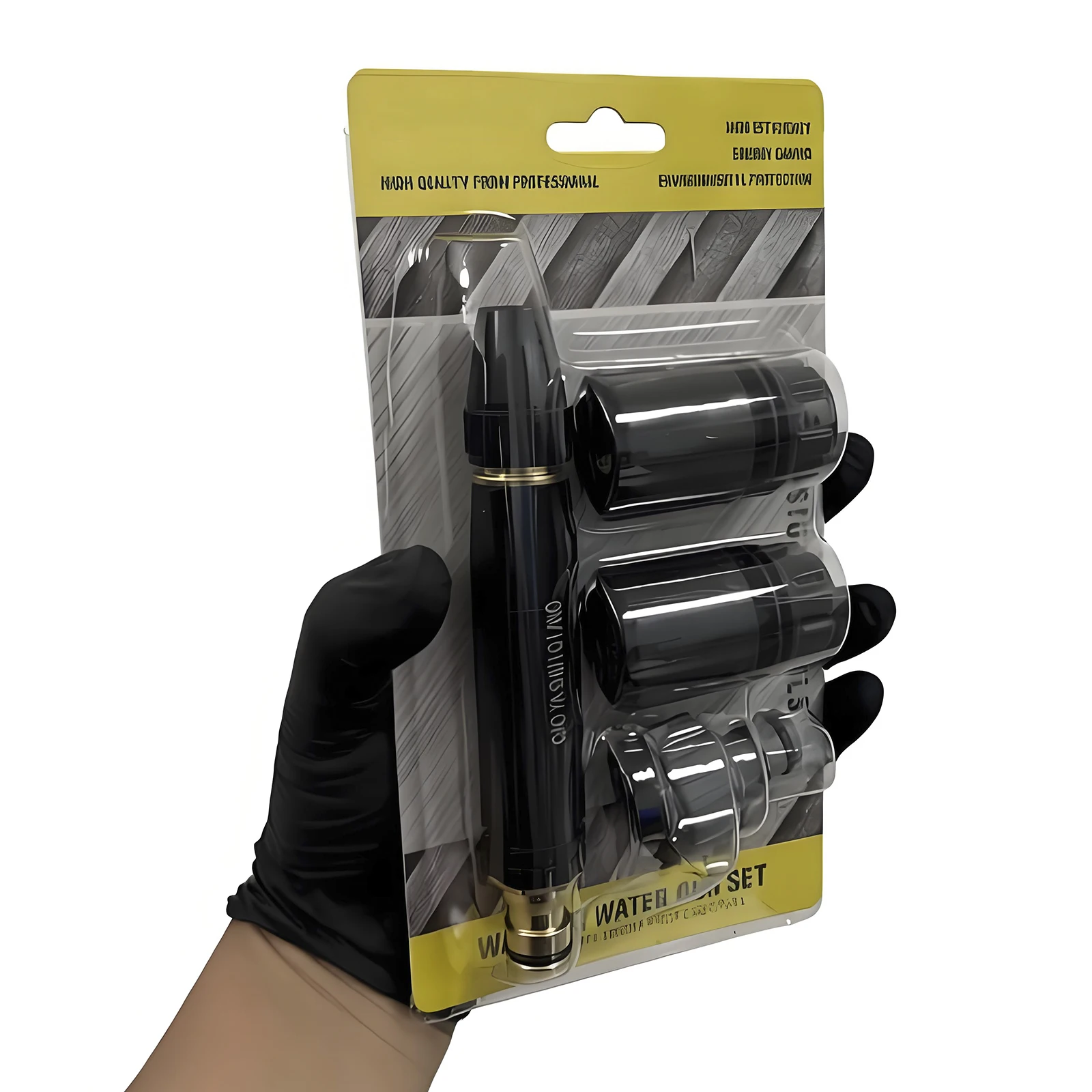 4Pc Set Car Wash Gun High-Pressure Water Gun Household Car Wash Water Gun Black Diamond Water Gun Watering Pipe Car Wash Nozzle