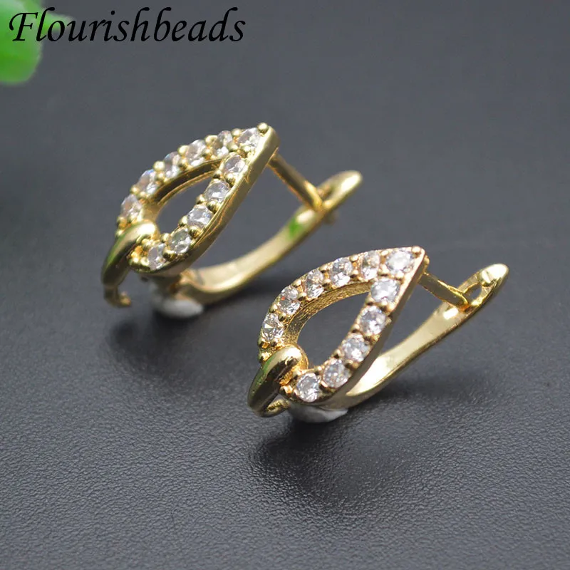 Variou Shape Gold  Silver Color Earring Hooks Fit Dangle Earrings Making Jewelry Findings 30pcs/lot