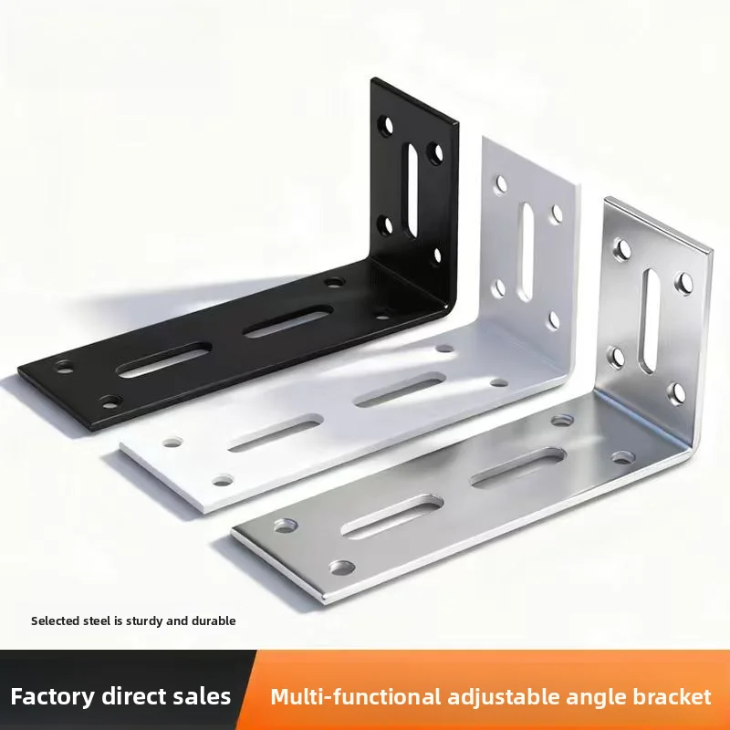Adjustable Thickened Corner Bracket, 90 Degree Right Angle Support, Angle Iron Shelf Bracket Furniture Connecting Fitting
