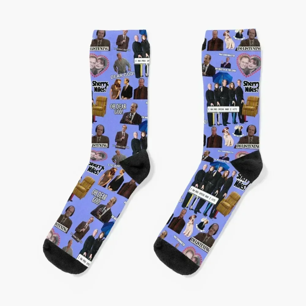 

Frasier Socks funny sock winter thermal Crossfit cartoon Socks For Men Women's