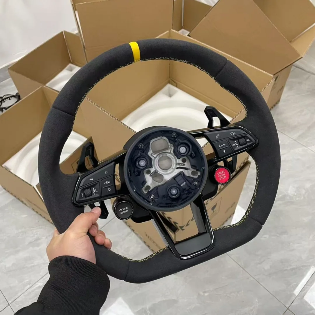 

For Audi Steering Wheel A3 A5 A4 A6 Q5 Q7 A3 Q3 A7 TT S3 S4 S5 S7 RS4 RS5 Customizable Racing Alcantara Steering Wheel