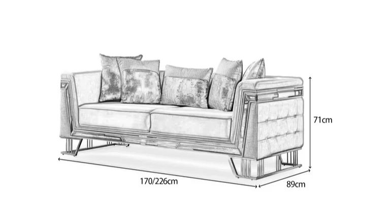 Sofá de luxo moderno design sala de estar shopping tecido combinação macia sofá