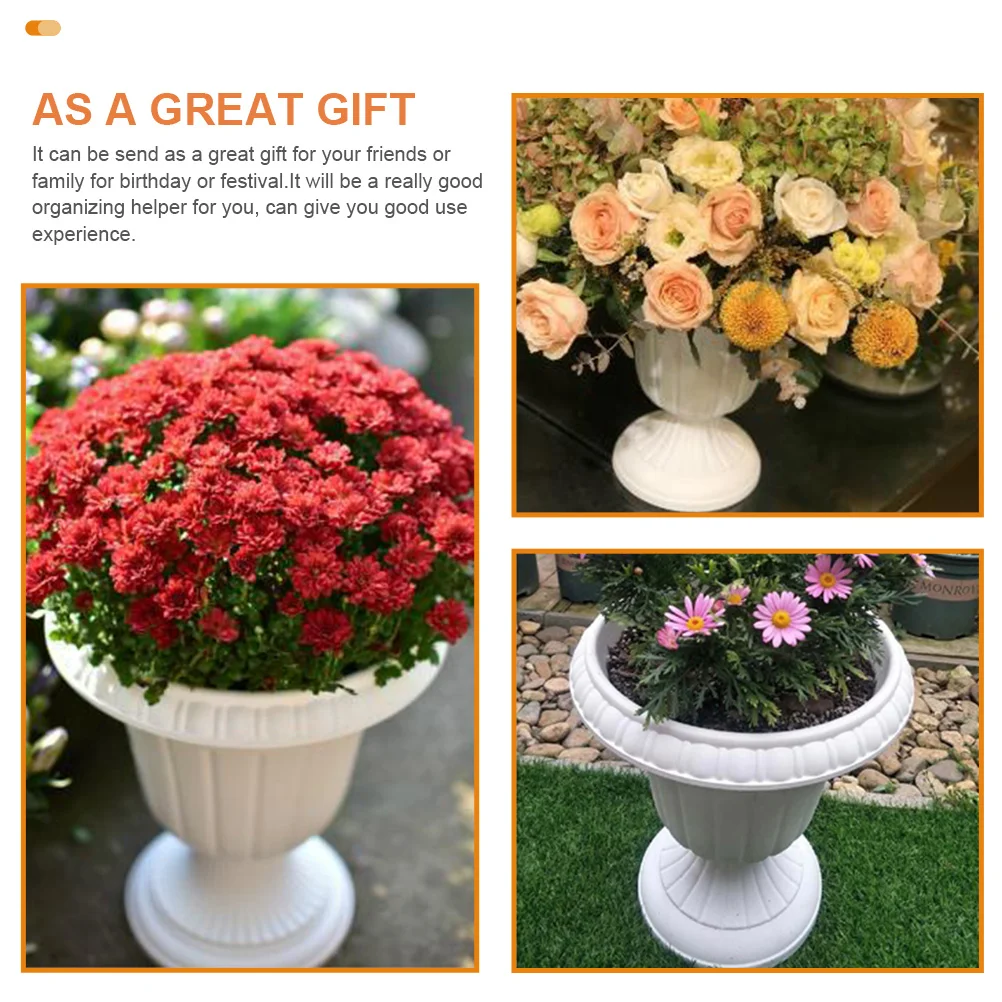 

Римская колонна, цветочный горшок высотой 25 см, декоративный балконный горшок, большой пластиковый сад, бытовая ваза, украшение для свадебной вечеринки, крыльцо