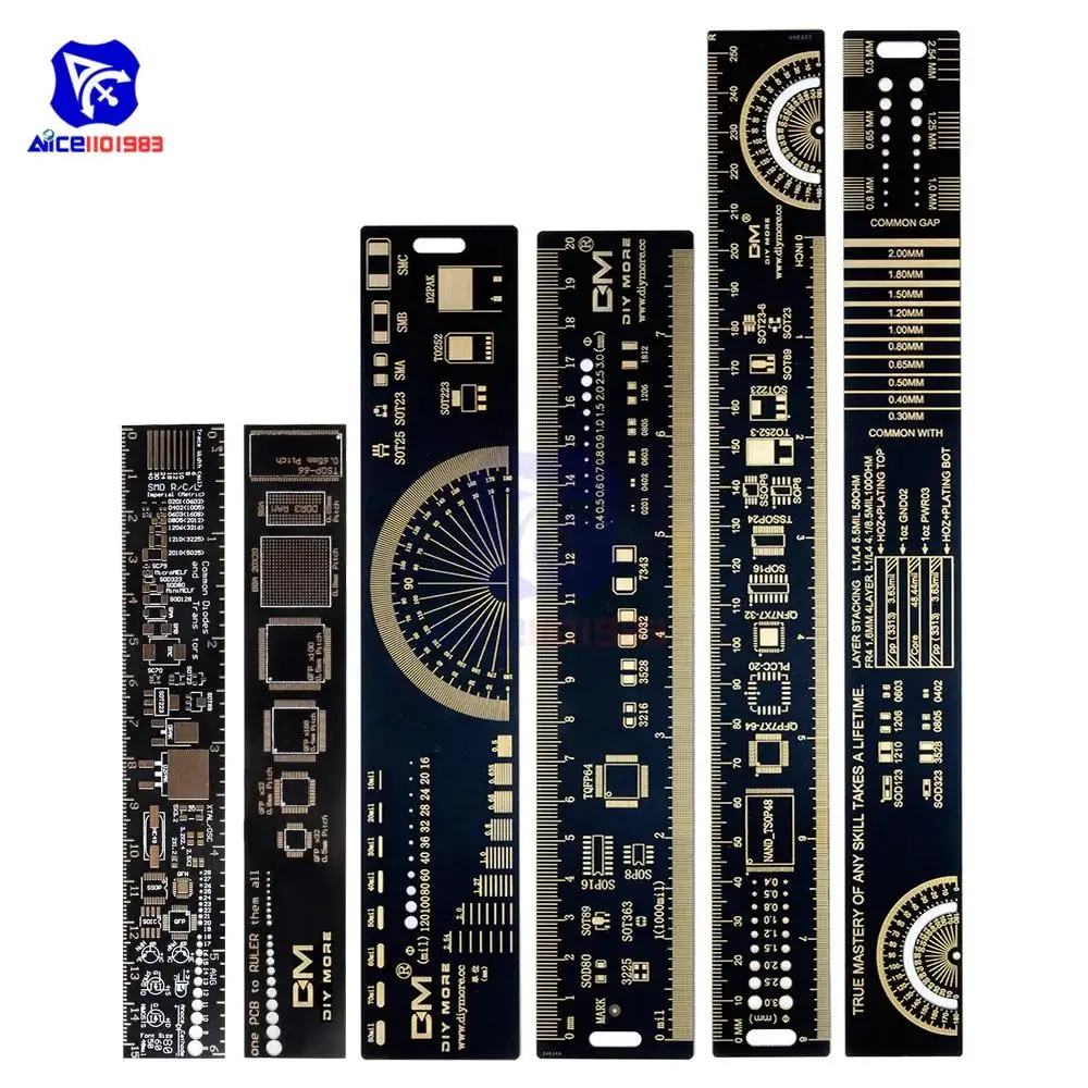 Multi-functional PCB Ruler 15-25cm