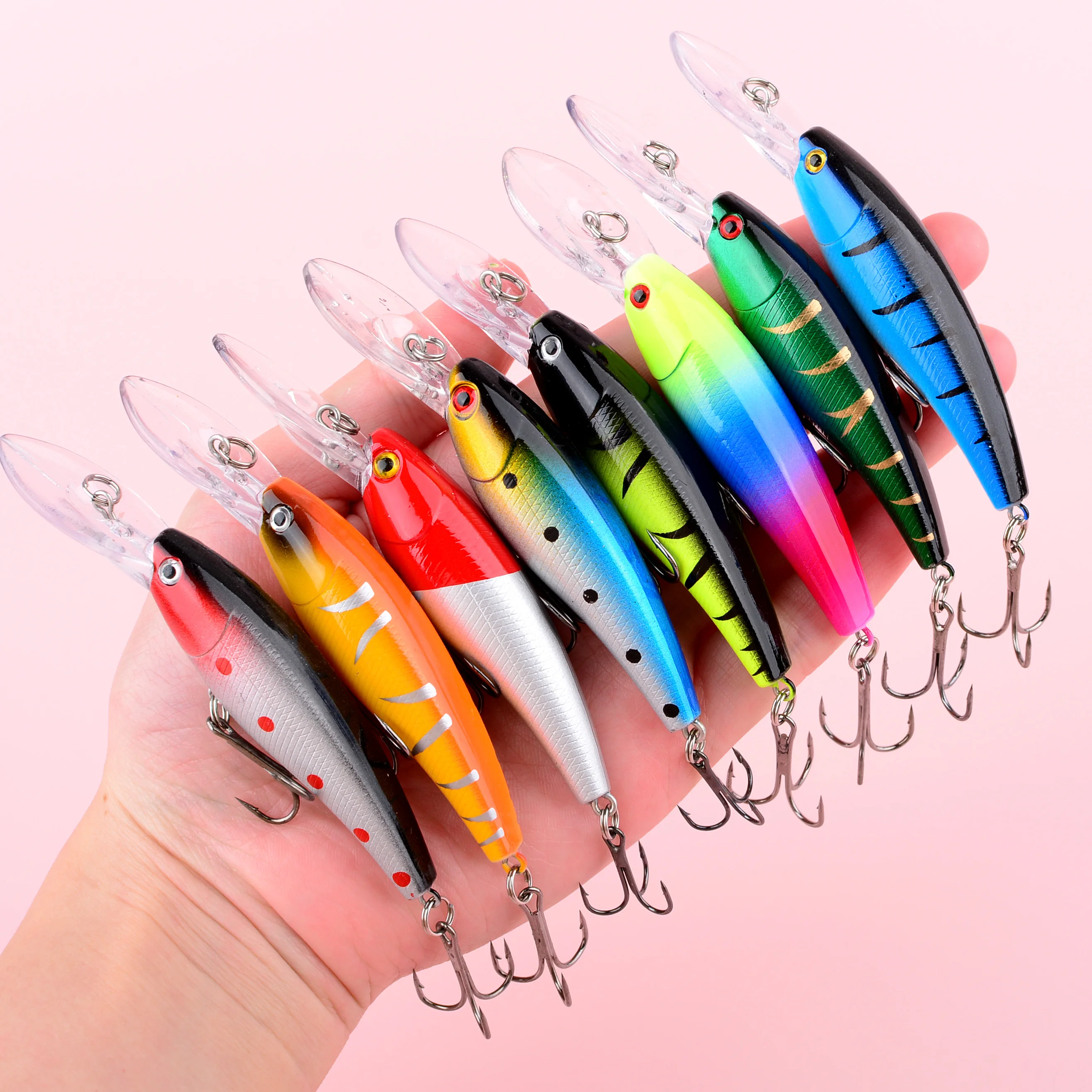 Jerkbait wobbler minnow para pesca de lubina y lucio en profundidad - imagen 3