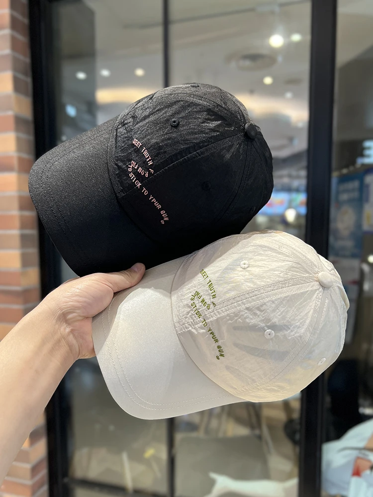 

Summer breathable quick-drying baseball cap men's and women's embroidered letters outdoor sports sunshade cap