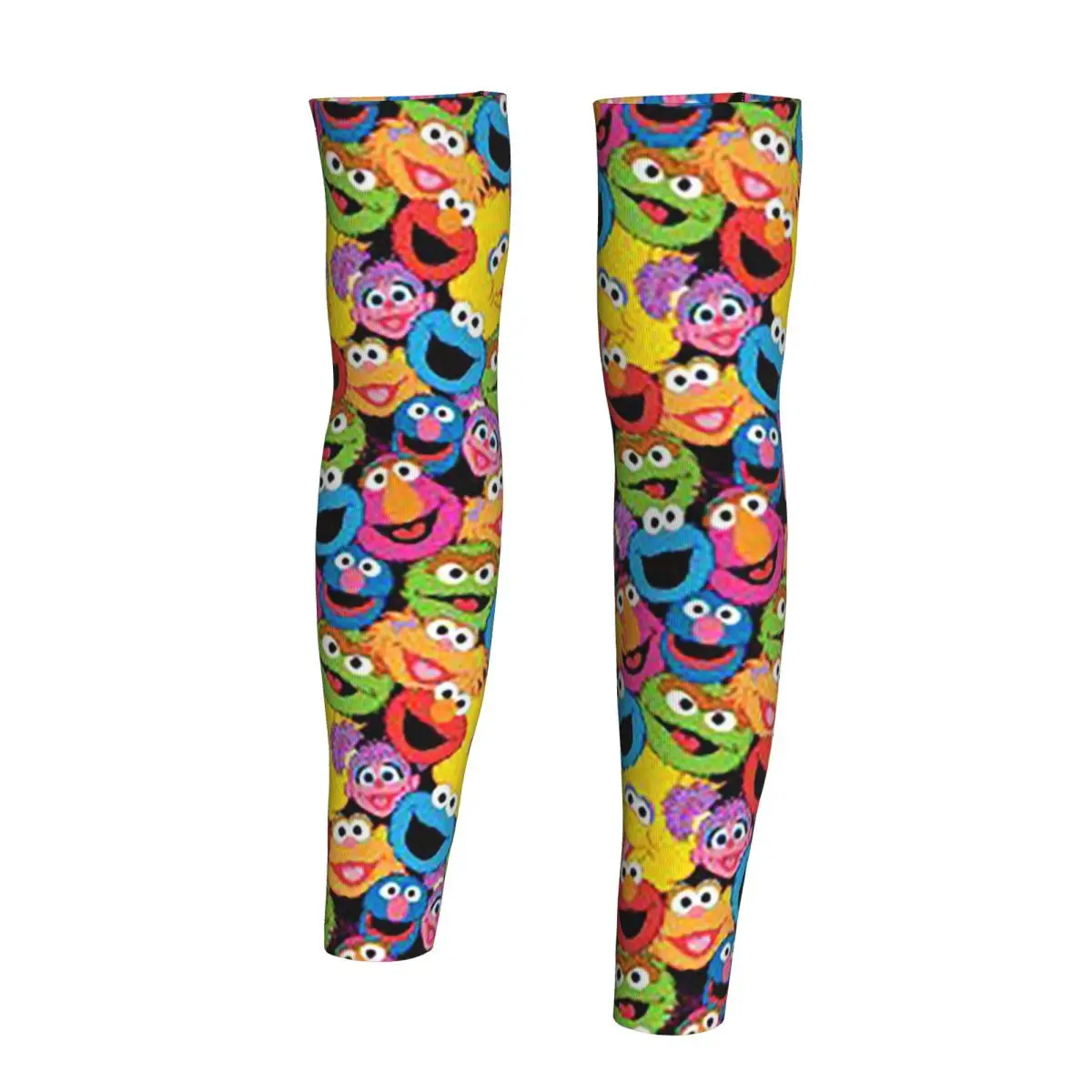 Sesame Street At Zazzle أكمام أذرع تبريد للرجال والنساء للحماية من أشعة الشمس فوق البنفسجية وتغطية الوشم الرياضية والتبريد وركوب الدراجات