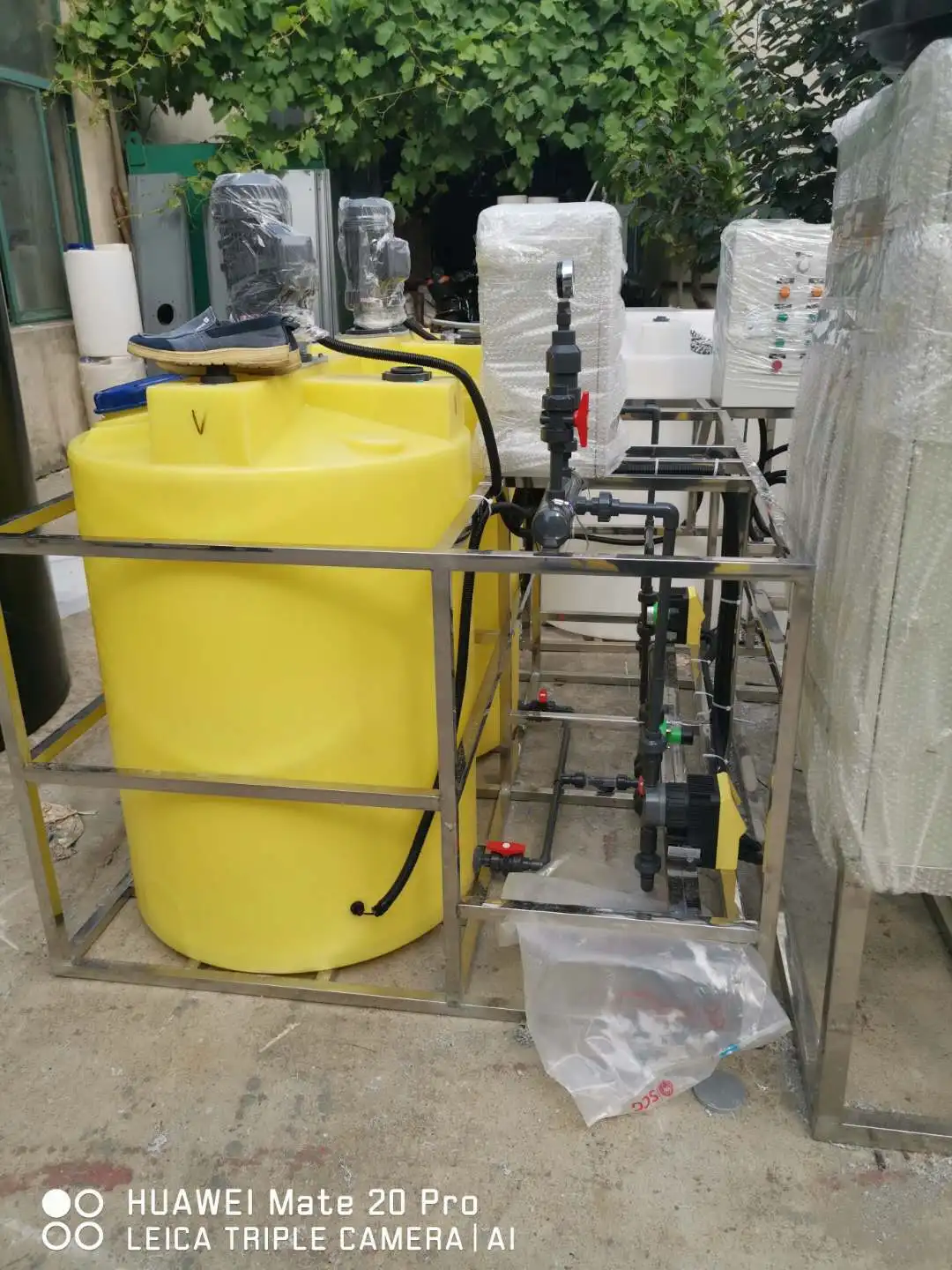 Customized 500L Tank System PAM Automatic Device Mixing Machine Sodium Hypochlorite