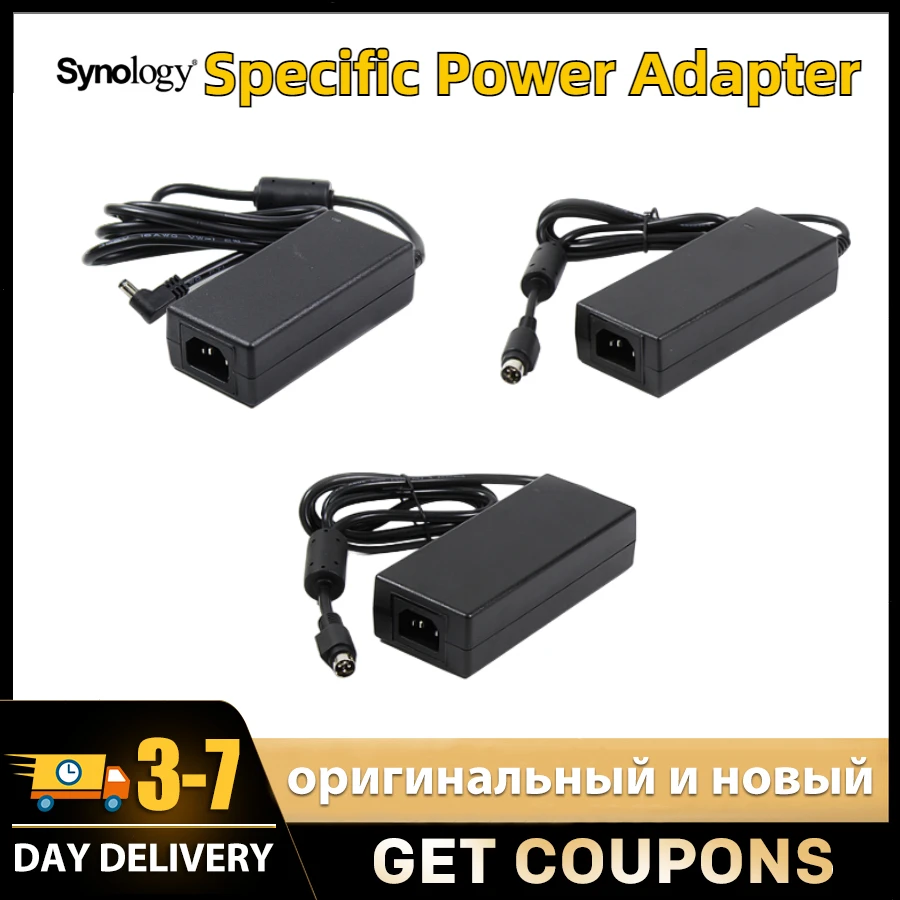 Synology NAS 専用電源アダプター 60W 65W 100W DS218 DS718+ DS918+