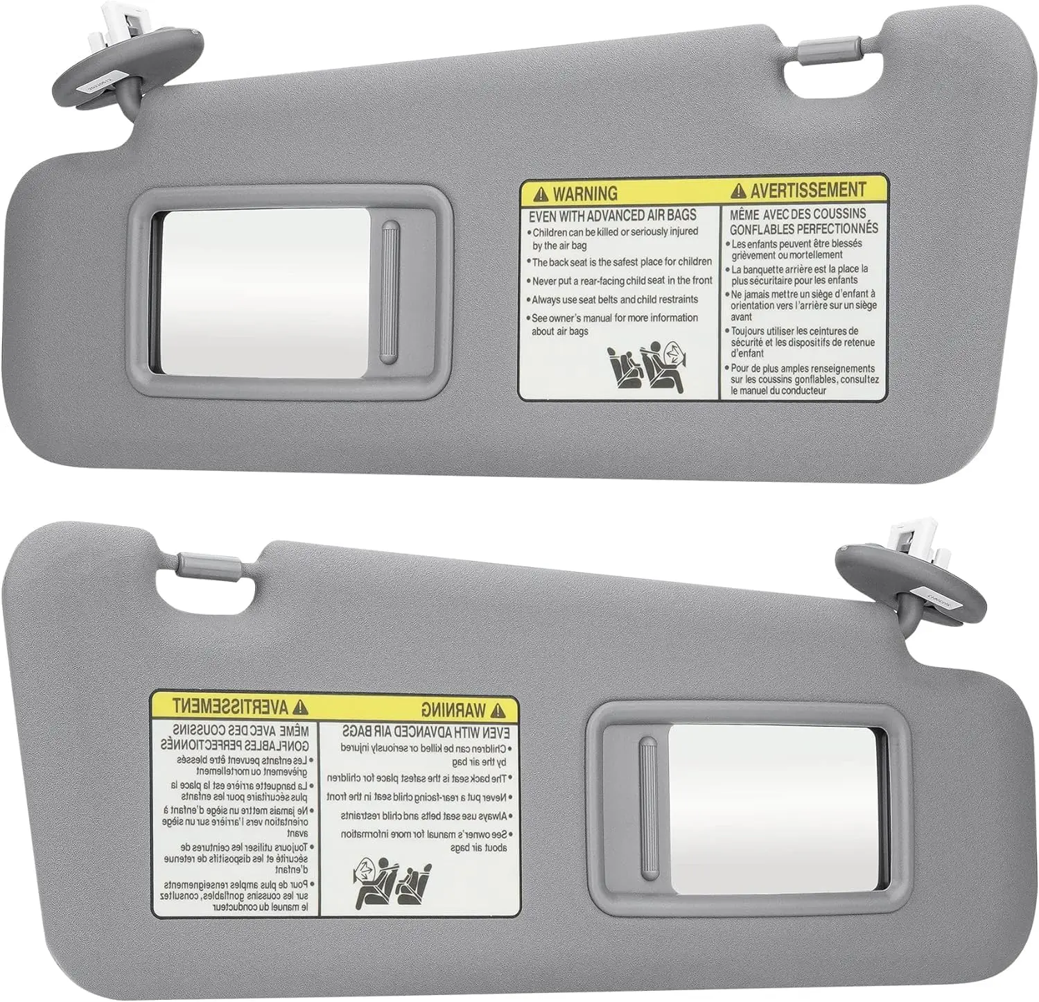 

Left & Right Side Sunvisor For Toyota Highlander 2008 2009 2010 2011 2012 2013 Front Sun Visor Panel Replacement 74320-0E050-B0