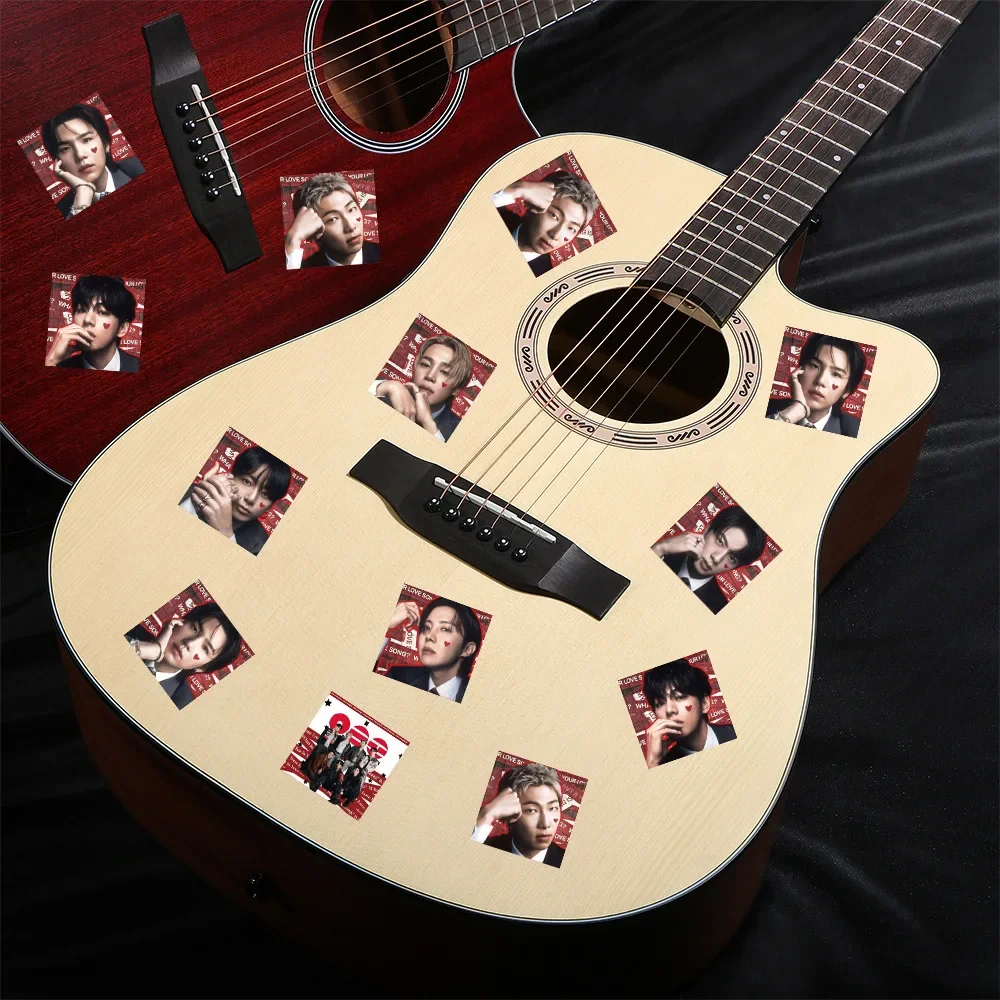 Hot K-pop BTS Roll Stickers 500Pcs DIY Journal Scrapbook Sealing Stickers Laptop Phone Case Decor Fans Collectible Gift