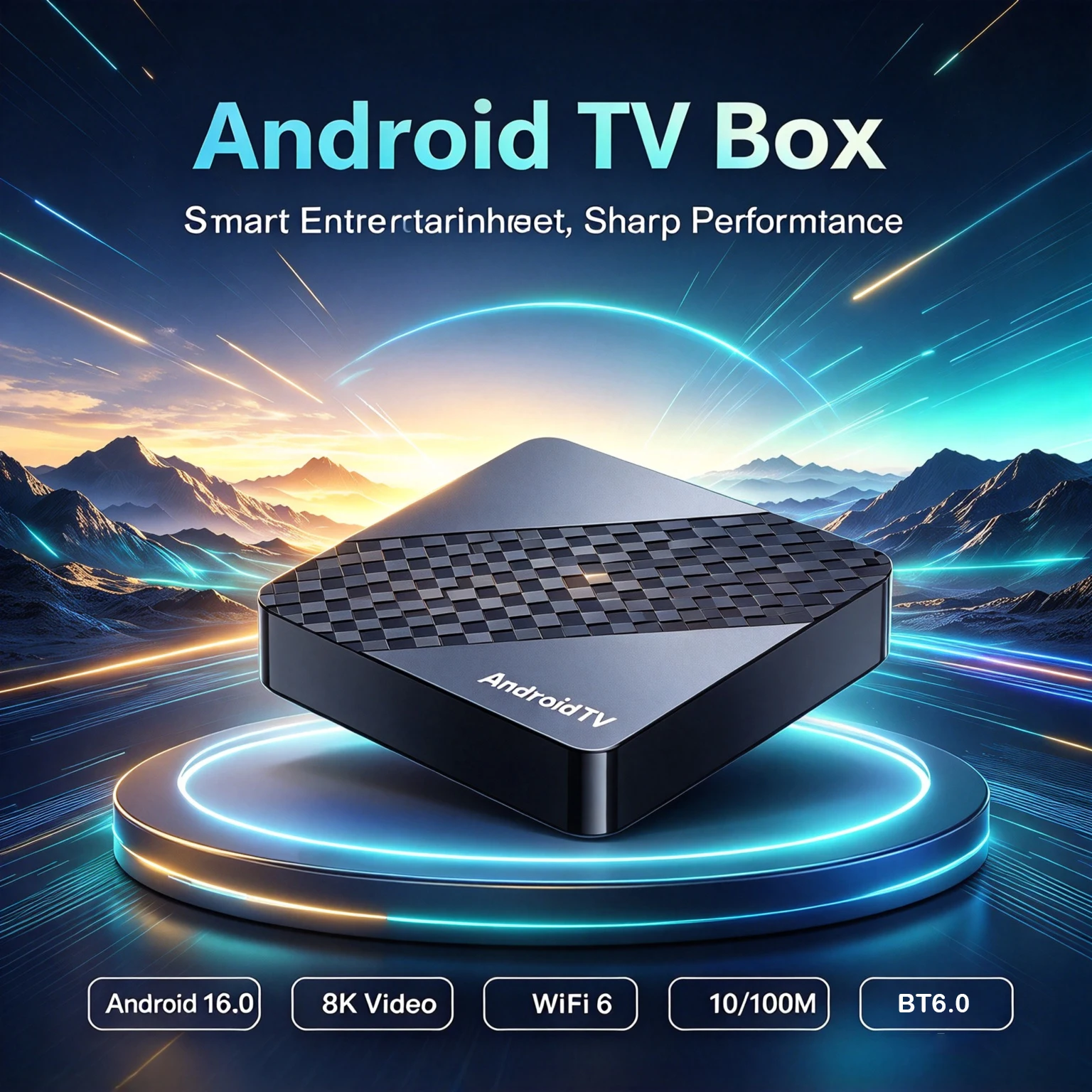 Smart Android TV Box X10 RK3518 Android 16 Smart TV Box Dual Wifi BT6.0 Wifi6 Google Assistant 8K Media Player Fast Set Top Box