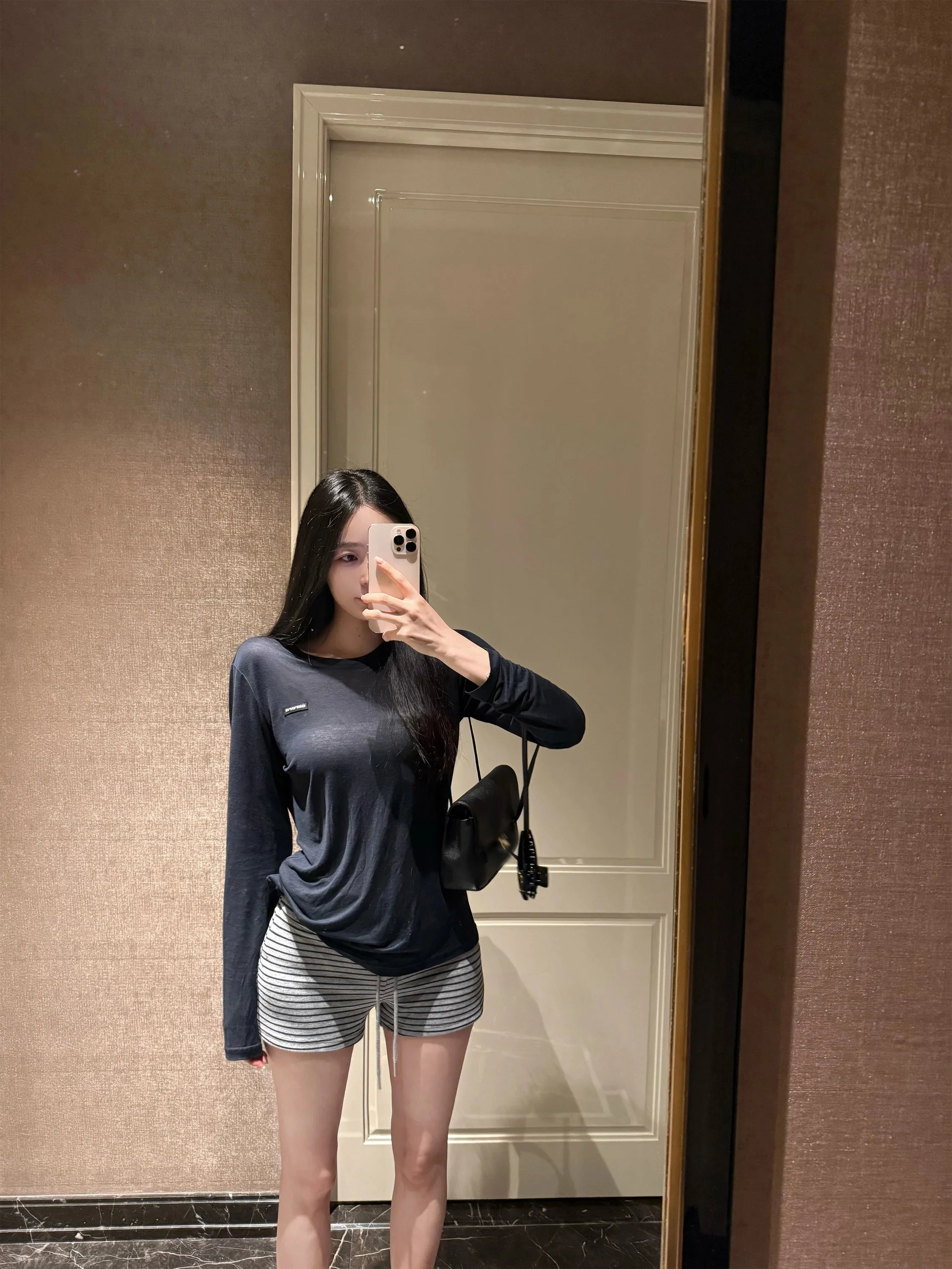 ZhouMiao High Intelligence Academy RAYESELA Linen Knitted Sunscreen T-shirt Women's Shoulder-Length Slimming Top Breathable S...