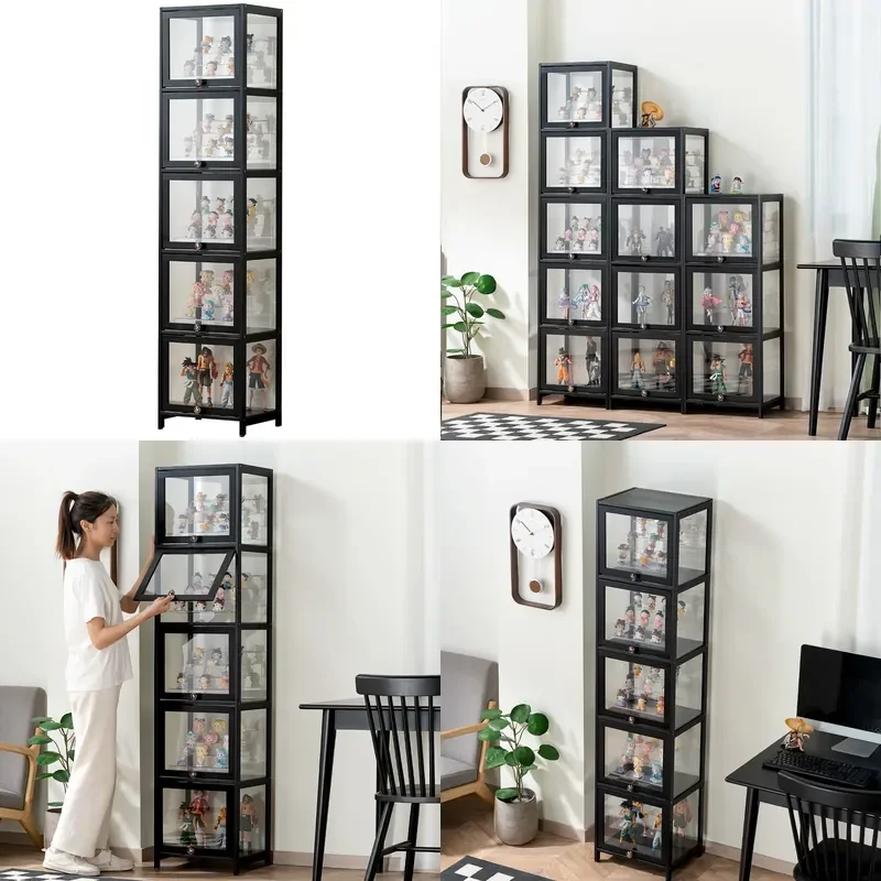 Transparent Acrylic Display Case for Building Blocks Dustproof Storage Shelf Home Ornament Organizer Stand
