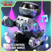 Remote Control Stunt Dog Dancing Music Puppy RC Animal Dog Boy Girls Toy Intelligent Touch Interactive Pet Dog Toys for Children