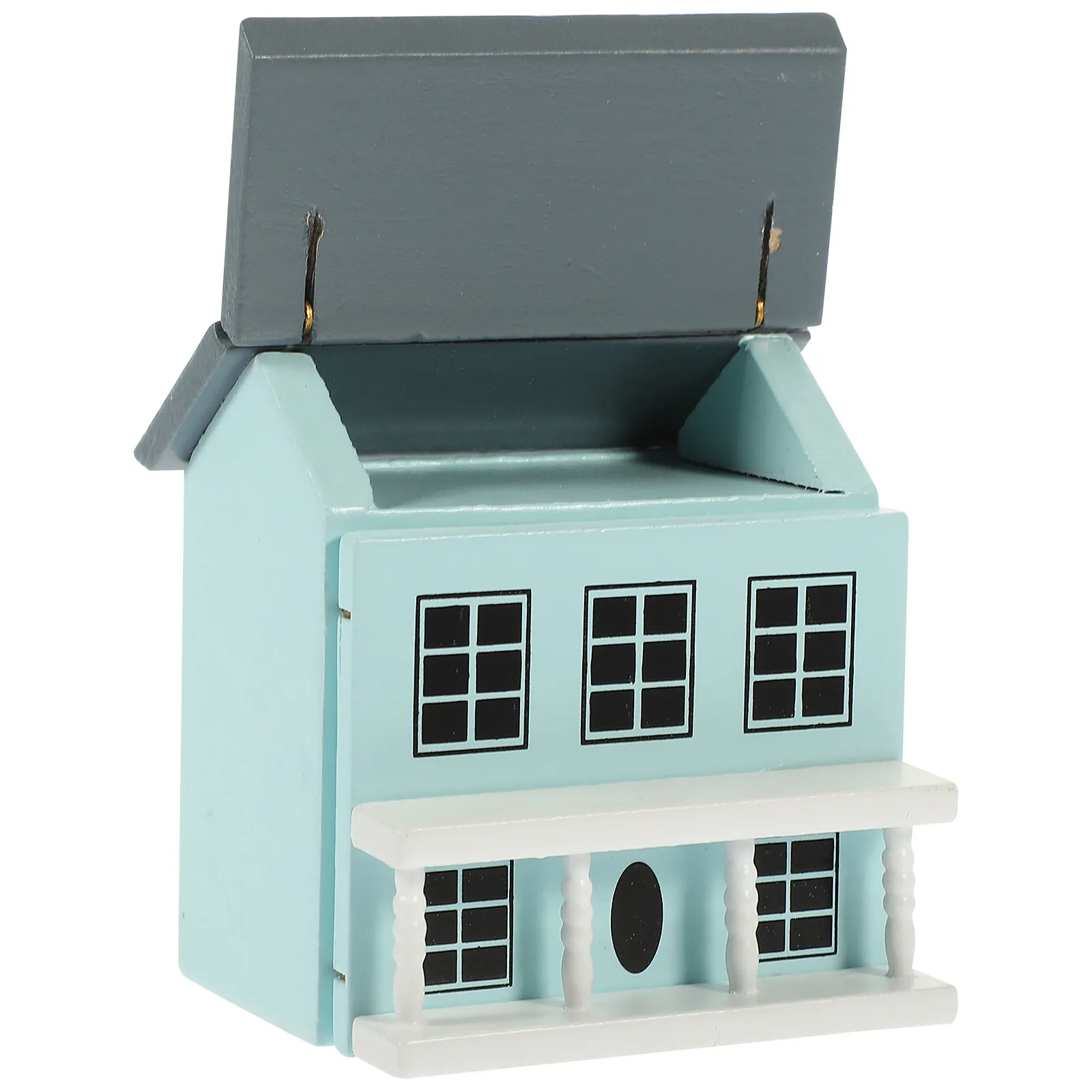

Miniature Villa Wooden House Decor Wood Tiny House Ornament Micro Landscape Garden Decorative Sculpture