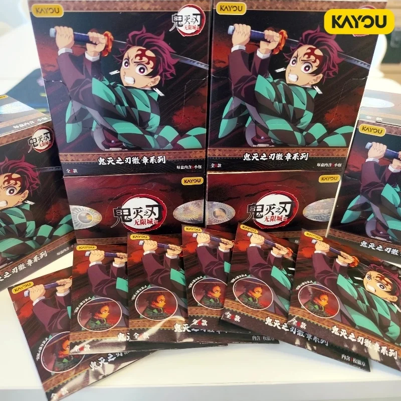 

KAYOU Authentic Demon Slayer Infinite Castle Arc Tin Badges Tanjiro Zenitsu Inosuke Nezuko Hashira Collectible Pins For Fans