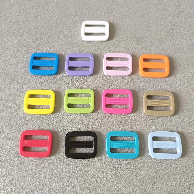 50Pcs/Lot 25mm Webbing Strong Plastic Slider Adjuster Buckle For Bag Handbag Belt Straps Backpack Sewing Garment DIY Accessories