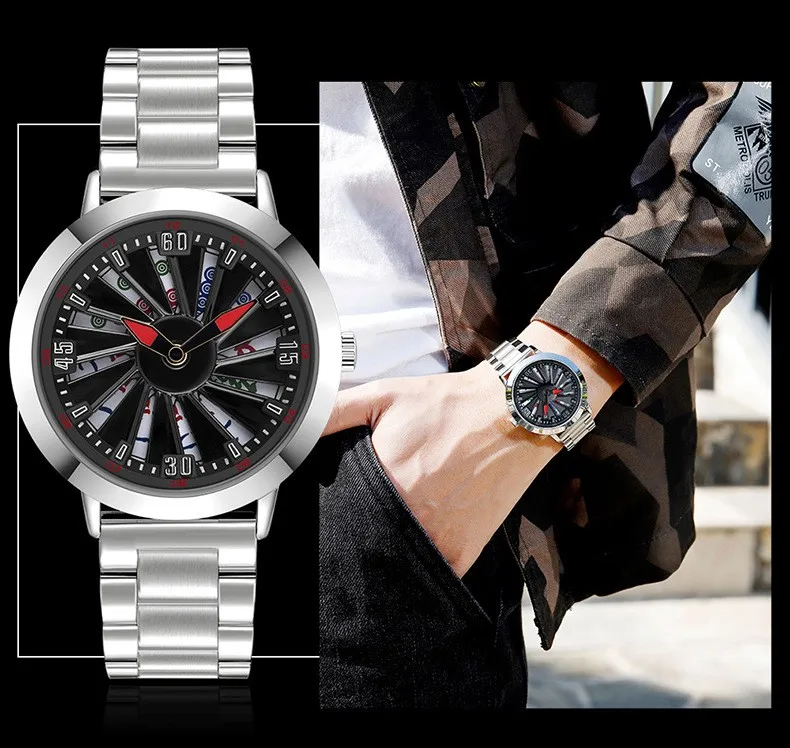 Fashion Sanda Brand P1045 Men\'s Quartz Watch Luxury Business Waterproof Pointer Stainless Leather Wrist Watches For Male Gift