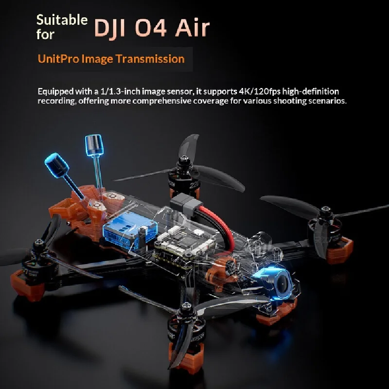 GEPRC Vapor X D O4 Pro 8S FPV Drone 5 Inch Quadcopter Brushless Outdoor Racing Drone O4 Camera Hobby Model Christmas Gifts - view 4