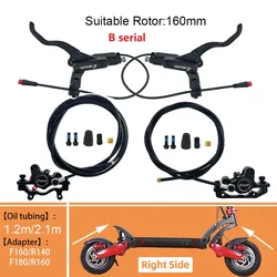 ZOOM Bike Electric Scooter Power Off Control Oil Hydraulic Disc Brake Caliper 2200 1200mm for Zero 10X 11X KUGOO G Booster G1