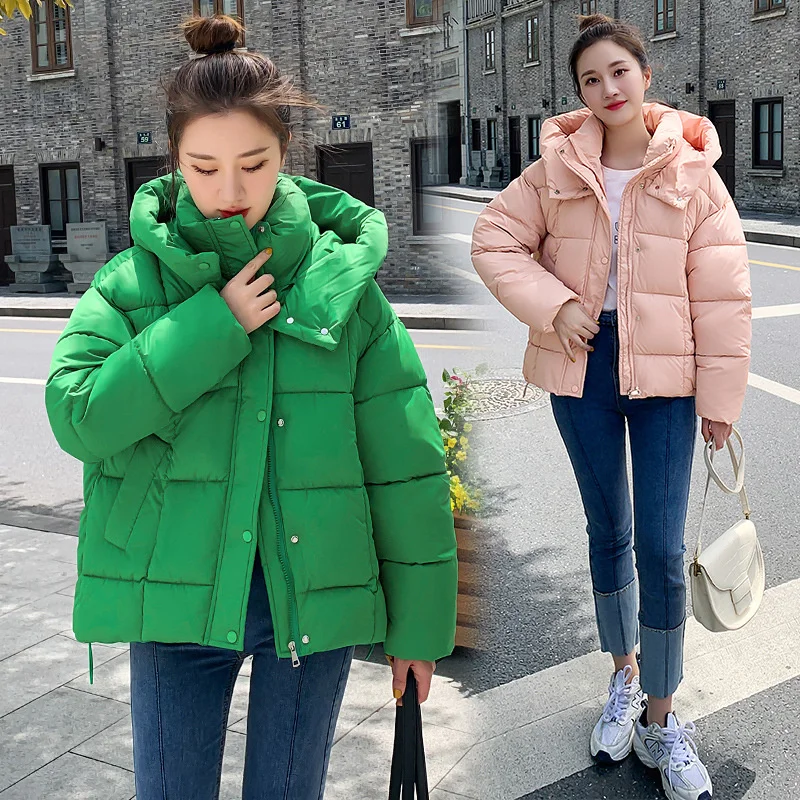 

Women Parkas Winter Basic Coats 2023 New Winter Jacket Women Coat Hooded Outwear Parka Female Winter Thicke Cotton Padded Jacket