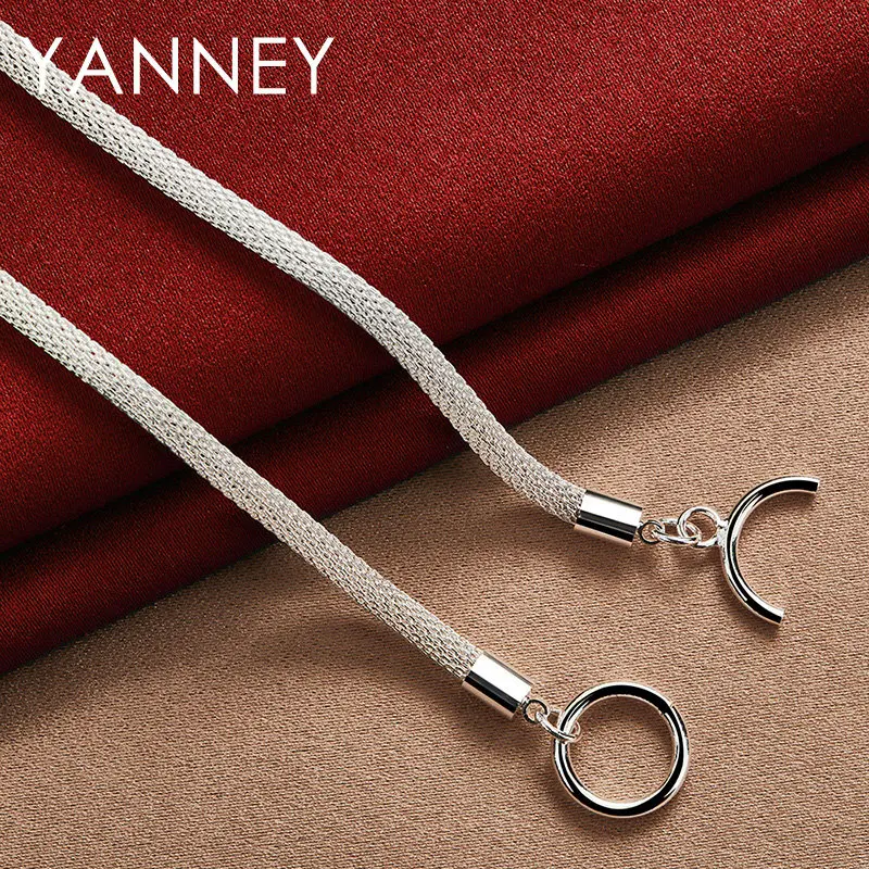 925 Sterling Silver Snake Chain Necklace, 18 Inch