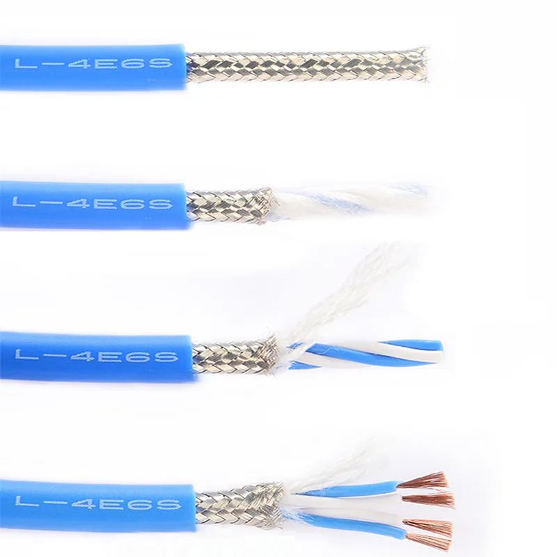 CANARE 4 Core Star Quad Microphone Audio Cables L-4E6S All Line-level Signals Wire O.D 6mm 4*0.2 mm² Braided Shield